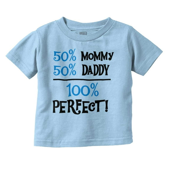 Cute Mommy and Daddy are Perfect Toddler Boy Girl T Shirt Infant Toddler Brisco Brands 12M