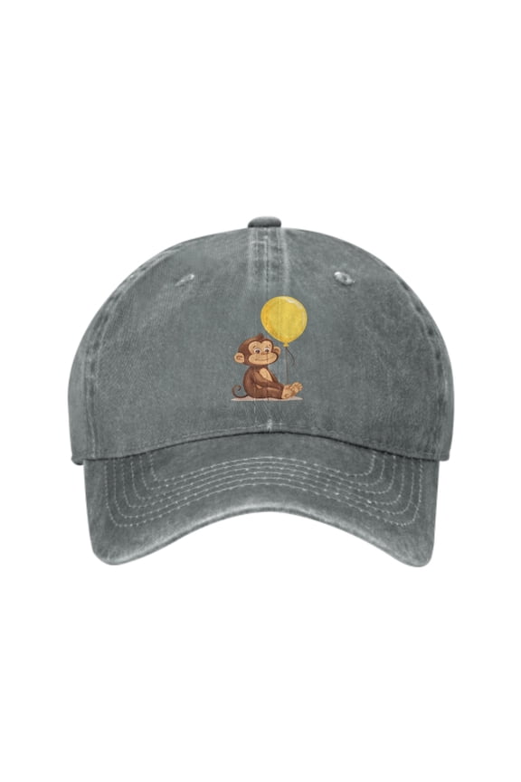 Cute Monkey Baseball Caps for Men Women Adjustable Casual Trucker Hats for Fishing Outdoor Activities Fashion Hats