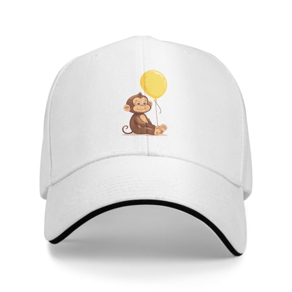 Cute Monkey Baseball Caps for Men Women Fashion Summer Casquette Adjustable Casual Trucker Hats for Outdoor Activities