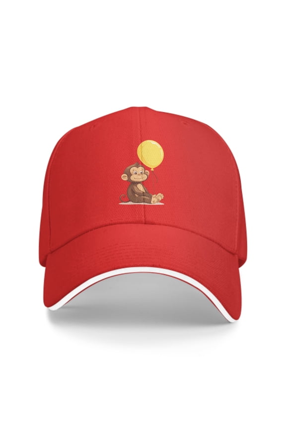 Cute Monkey Baseball Caps for Men Women Fashion Summer Casquette Adjustable Casual Trucker Hats for Outdoor Activities