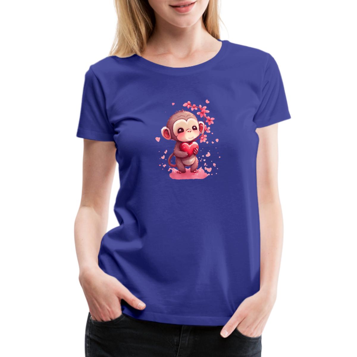 Cute Monkey Gift For Monkey Lovers Colorful Art Women's Premium TShirt