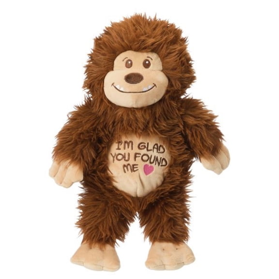 Cute Monkey Hug Stuffed Animals Plush Toys Gift, 9.8 Inch Monkey Soft Toys with ''I'm Glad You Found Me'' Pattern for Boys Girls Stuffed Plushies