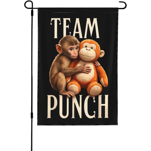 Cute Monkey Punch Flags 28x40 Inch Ft Double Side Banner Yard Sign No Flagpole