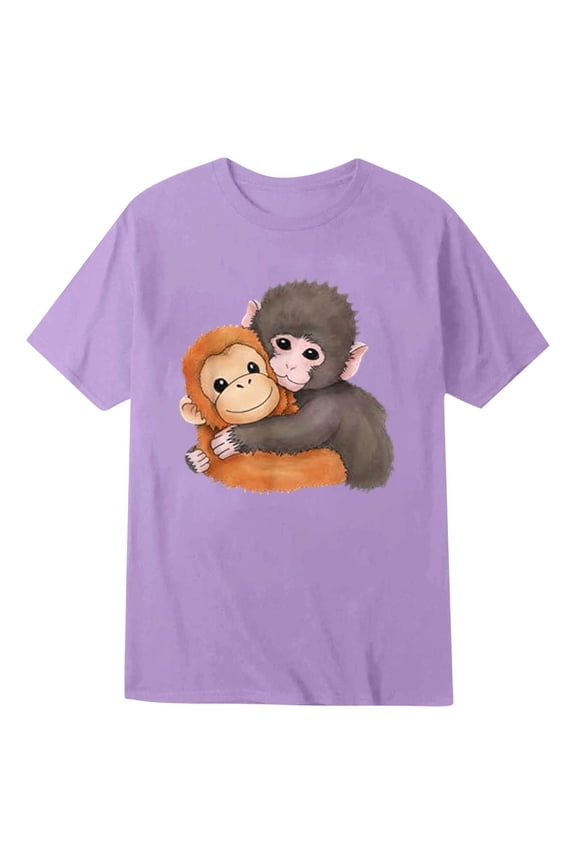 Cute Monkey Punch Panchi Kun Japan Baby Punch Monkey Team T-Shirt Punch the Monkey Shirt for Kid