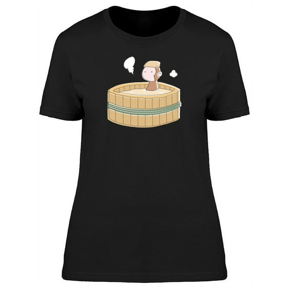 Cute Monkey Taking Bath Cartoon T-Shirt Women -Image by Shutterstock, Female x-Large