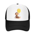 thumbnail image 1 of Cute Monkey Unisex Trucker Hats for Men Women Adjustable Casual Baseball Caps for Outdoor Activities Dad Cap, 1 of 6