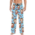 thumbnail image 1 of Cute Monkey and Strawberry Men's Pajama Pants Cotton Long Sleepwear Lounge Pants M, 1 of 7