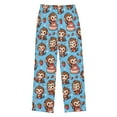 thumbnail image 1 of Cute Monkey in Various Poses Christmas Pajama Pants Soft and Lightweight Elastic Waistband Christmas Pajama Pants, 1 of 8