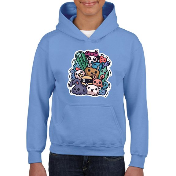 Cute Monster Animals Hoodie Juniors -Image by Shutterstock,  Medium