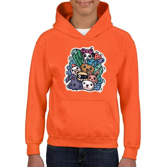 Cute Monster Animals Hoodie Juniors -Image by Shutterstock, Small