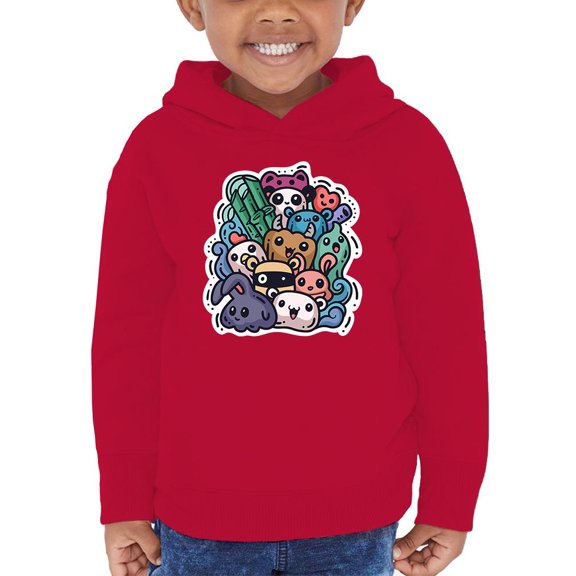 Cute Monster Animals Hoodie Toddler -Image by Shutterstock,  2 Toddler