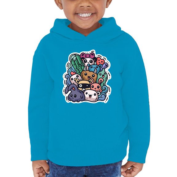 Cute Monster Animals Hoodie Toddler -Image by Shutterstock,  2 Toddler