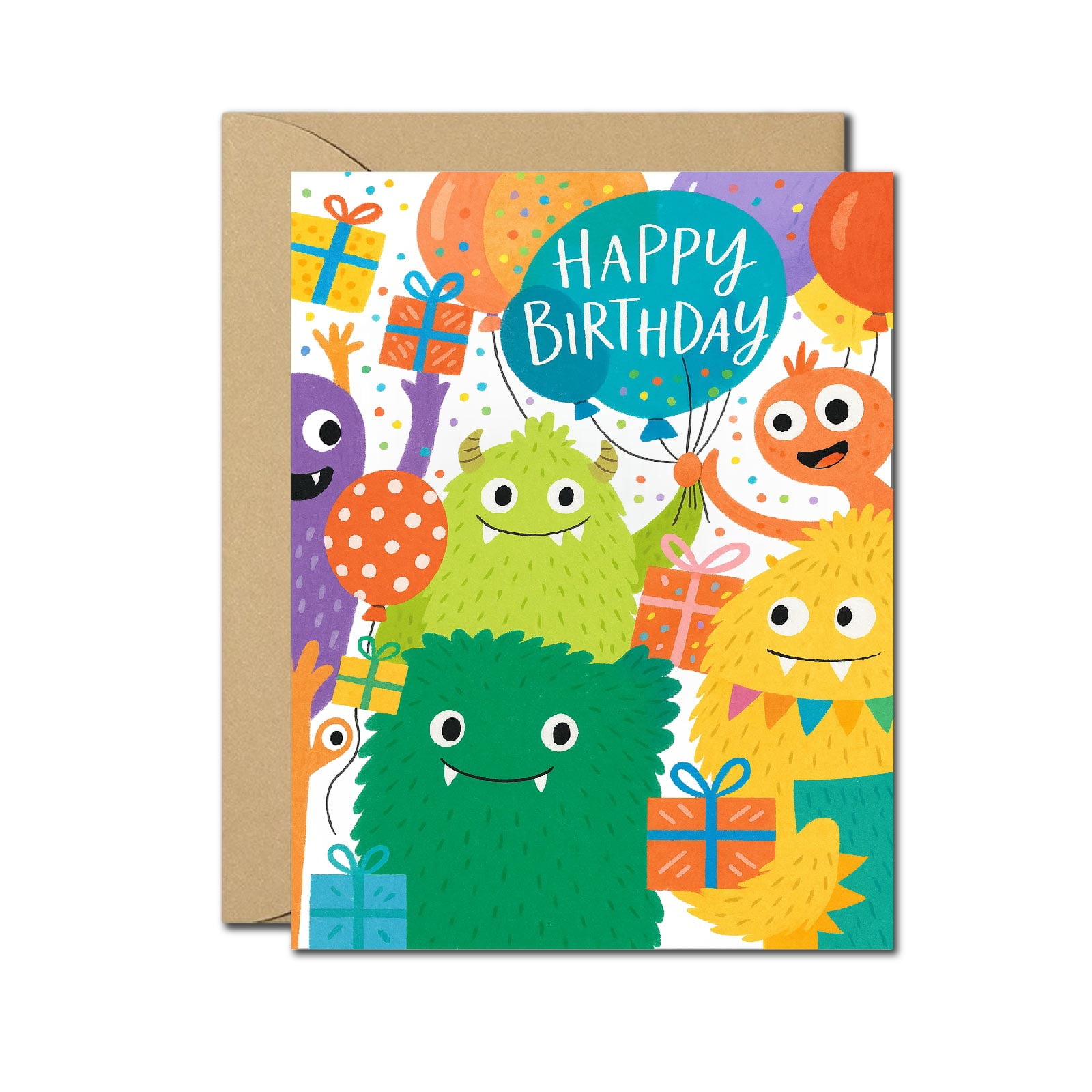 1st Birthday Card - Hip Hop Hooray Bunny Rabbit Design, Blank Inside, Premium 350gsm, #1821