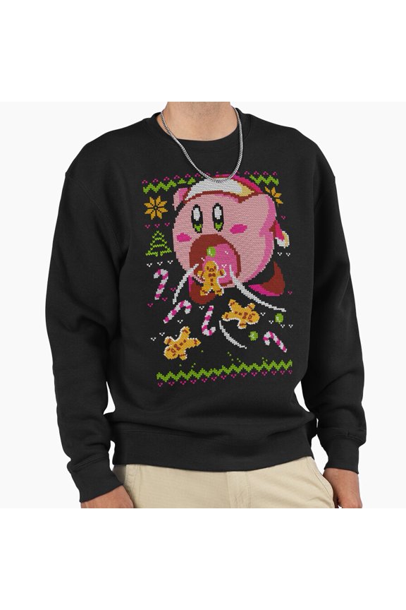 Cute Monster Christmas Funny Sweater Style Retro Graphic Vintage Tee Unisex Sweatshirt G1334, Up to Size 5XL
