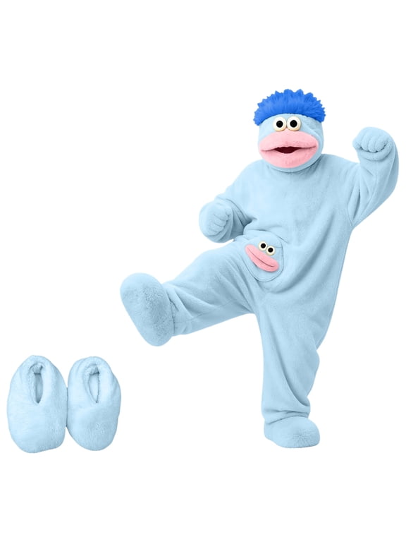 Cute Monster Full Body Onesie Pajamas, Warm Cozy Plush Home Outfit All Sizes