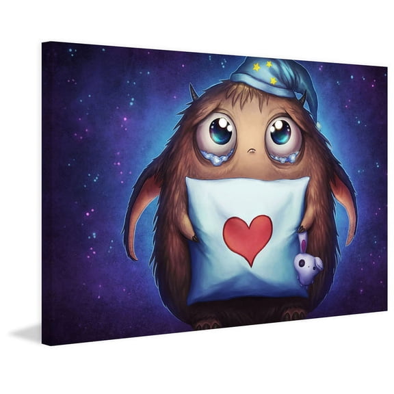 "Cute Monster" Painting Print on Canvas