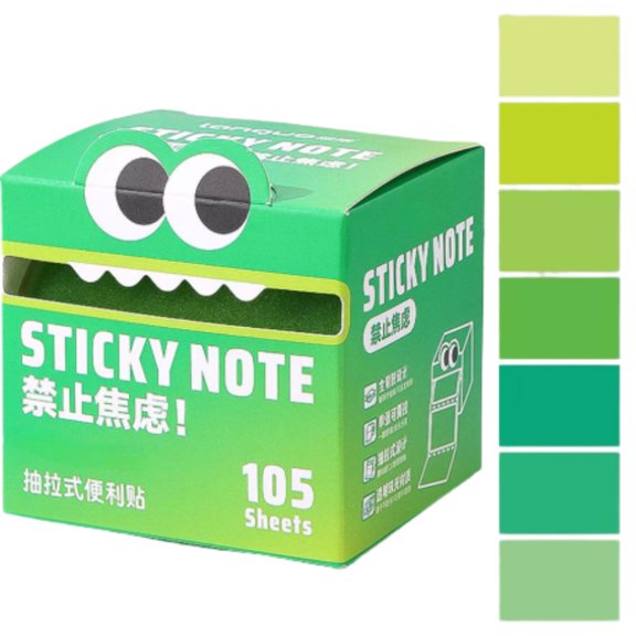 Cute Monster Pattern Sticky Note 105pcs Box Funny Pastel Animal Post It Notes Self Adhesive Cartoon Notes Memo Pads Small to Do List Office School Tab Supplies