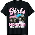 thumbnail image 1 of Cute Monster Truck Girls Like Monster Trucks Too T-Shirt, 1 of 5