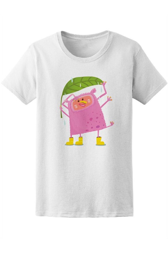 Cute Monster Under Rain Tee Women's -Image by Shutterstock