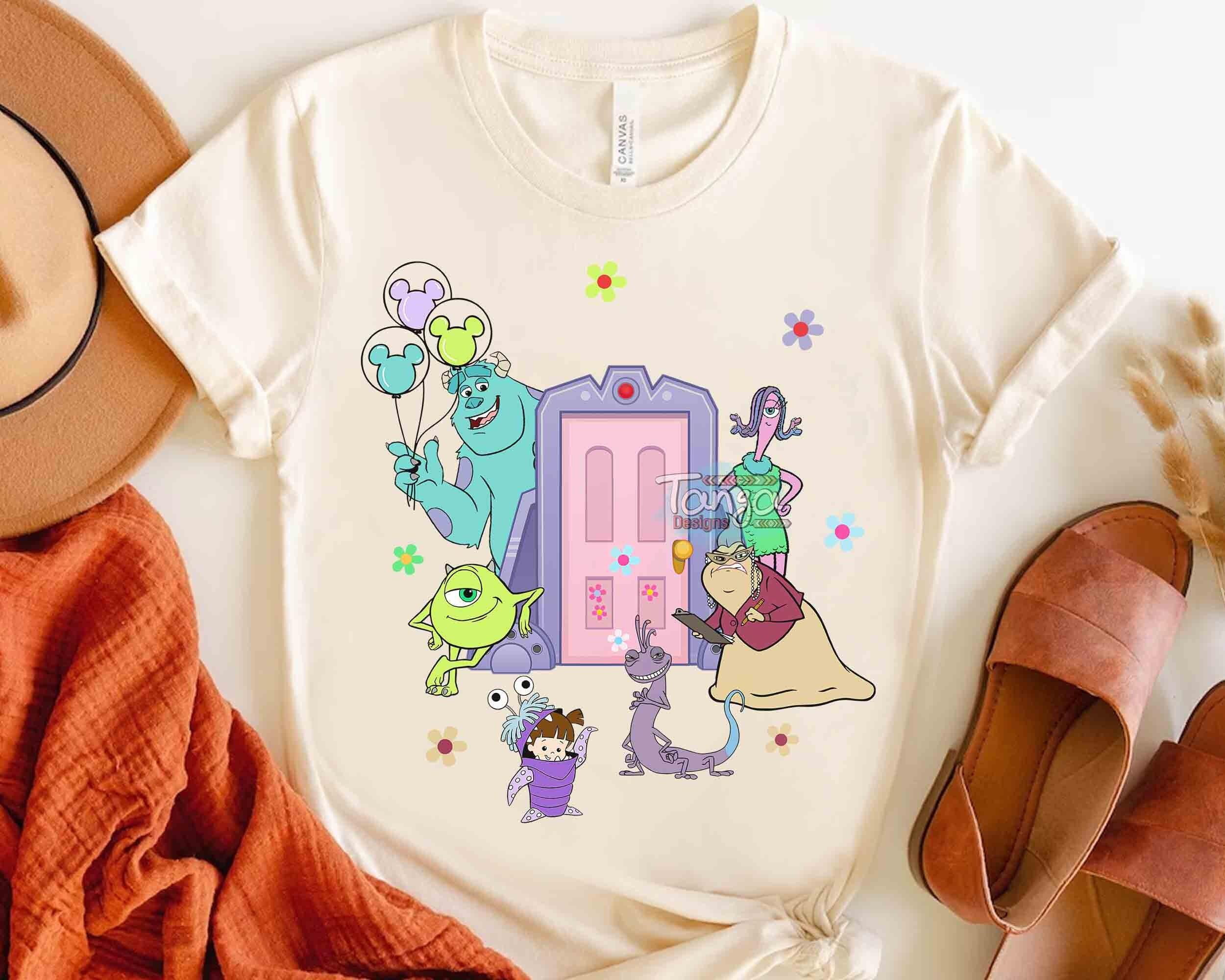 Cute Monsters Inc Doors Characters Balloons TShirt, Disney And Pixar S