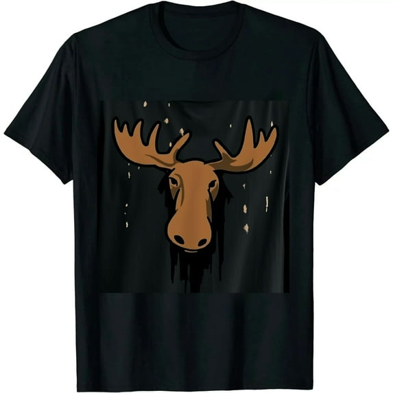 Cute Moose Elk Deer Funny Alaska Moose T-Shirt