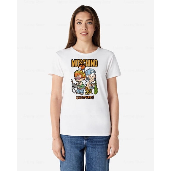 Cute Moschino Couture Fashion Brand Bear T-shirt up to size 5XL