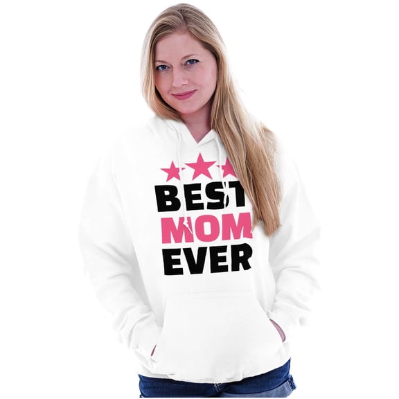Cute Mothers Day Best Mom Ever Mommy Hoodie Sweatshirt Women Brisco Brands L