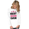 thumbnail image 1 of Cute Mothers Day Best Mom Ever Mommy Women Plus Size Long Sleeve Graphic Tee Brisco Brands 2X, 1 of 5