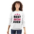 thumbnail image 1 of Cute Mothers Day Best Mom Ever Mommy Women Plus Size Crewneck Sweatshirt Brisco Brands 4X, 1 of 5