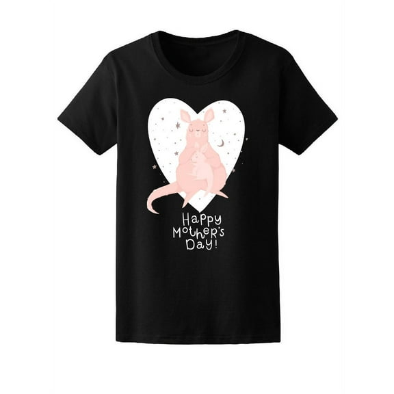 Cute Mothers Day Kangaroo T-Shirt Women -Image by Shutterstock, Female Small