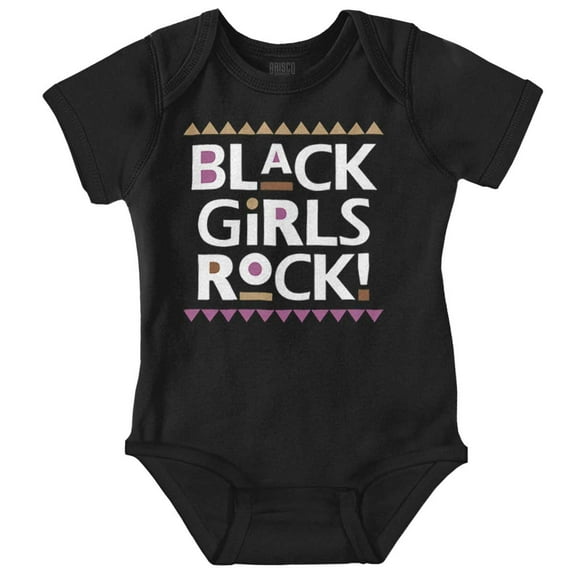 Cute Motivational Black Girls Rock Bodysuit Jumper Girls Infant Baby Brisco Brands 12M