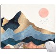 thumbnail image 1 of Cute Mountain Sunrise Mouse Pad Square Washable Cloth Personalized Mouse Mat Gaming Office Home NonSlip Rubber Base Add a Scenic Touch to Your Computer Setup, 1 of 6