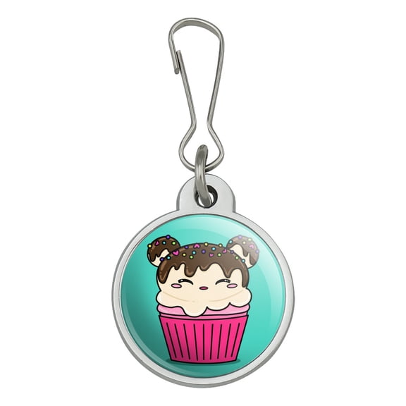 Cute Mouse Bear Ice Cream Cupcake with Sprinkles Jacket Handbag Purse Luggage Backpack Zipper Pull Charm