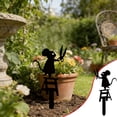 thumbnail image 1 of Cute Mouse Metal Garden Stake with Shears, Weather Resistant Iron Yard Art for Patio, Flower Bed and Lawn Decoration, 1 of 6