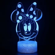 Cute Mouse Night Light - USB Desk Lamp 16 Colors Change Remote & Smart Touch Lighting