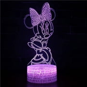 Cute Mouse Night Light - USB Desk Lamp 16 Colors Change Remote & Smart Touch Lighting