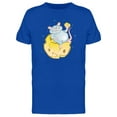 thumbnail image 1 of Cute Mouse On A Cheese Moon Tee Men's -Image by Shutterstock, 1 of 2