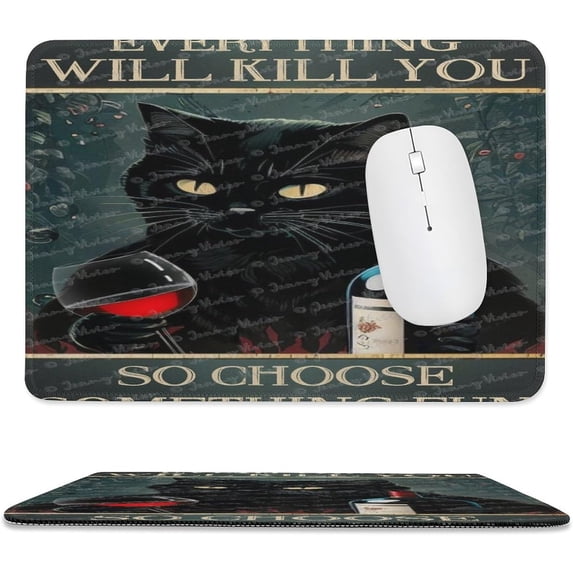 Cute Mouse Pad, Non-Slip Rubber Base Mouse Pads with Stitched Edges for ...