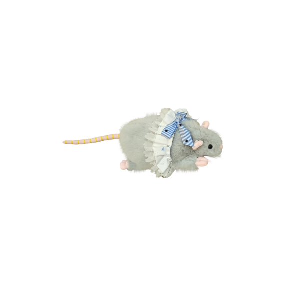 Cute Mouse Plush Toy - Soft Stuffed Animal, Fluffy Plush Material, Adorable Bow & Dress Design, for Kids, Birthday Gift, Home Decoration, Nursery Decor, Party Favor, Bedroom Decor, Playroom Accent