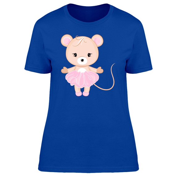 Cute Mouse With Dress Cartoon Tee Women's -Image by Shutterstock