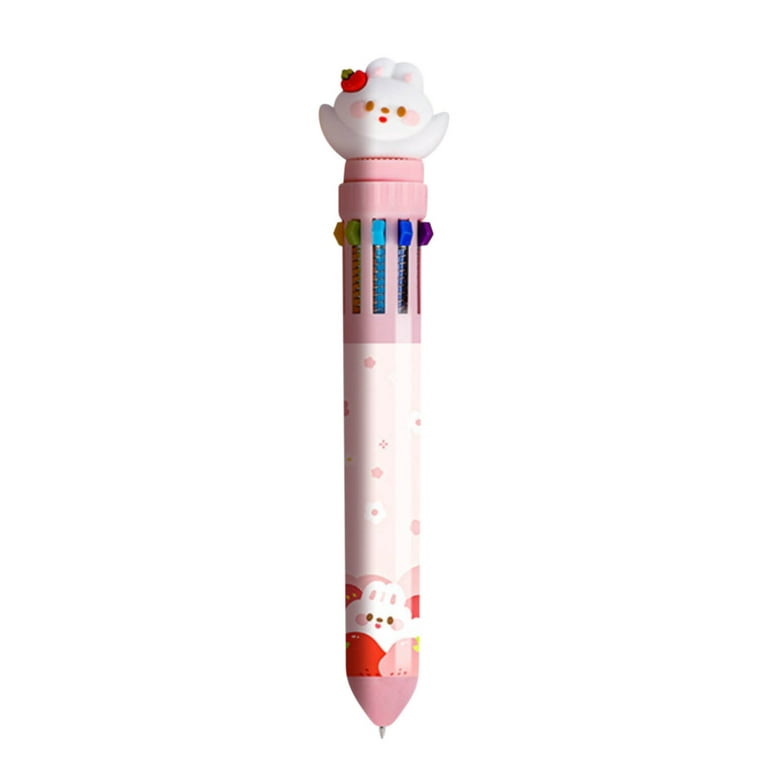 Cute Multicolor Pen, 10-In-1 Colored Multi Color Pen, Ink Multicolor Pen in  One, Multicolored Pens for Office Home School Supplies Students Children