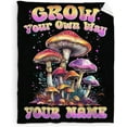 thumbnail image 1 of Cute Mushroom Blanket Gift for Pets Kids - Personalized Mushroom Throws for Girls Women Mushroom Lovers - 80x60 Inch Colorful Warm Throw Blankets with Mushroom for Sofa Couch Bed, 1 of 10