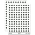 thumbnail image 1 of Cute Mushroom Gnome Home 200+ Round Stickers - White - Matte Finish - 0.50" Size, 1 of 3