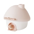 thumbnail image 1 of Cute Mushroom House Humidifier, 300ml Small Cool Mist Humidifers, USB Rechargeable Mini Portable Air Humidifer with Night Light for Bedroom, Office, Car, Travel, Indoor Plants Pink, 1 of 8
