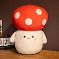 Cute Mushroom Plush Pillow 3D Soft Mushroom Plushie Toy 9 Inch Mushroom ...