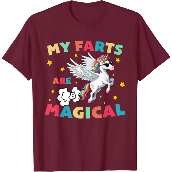 Cute My Farts Are Magical Funny Unicorn Gag Gift Unisex T-Shirt