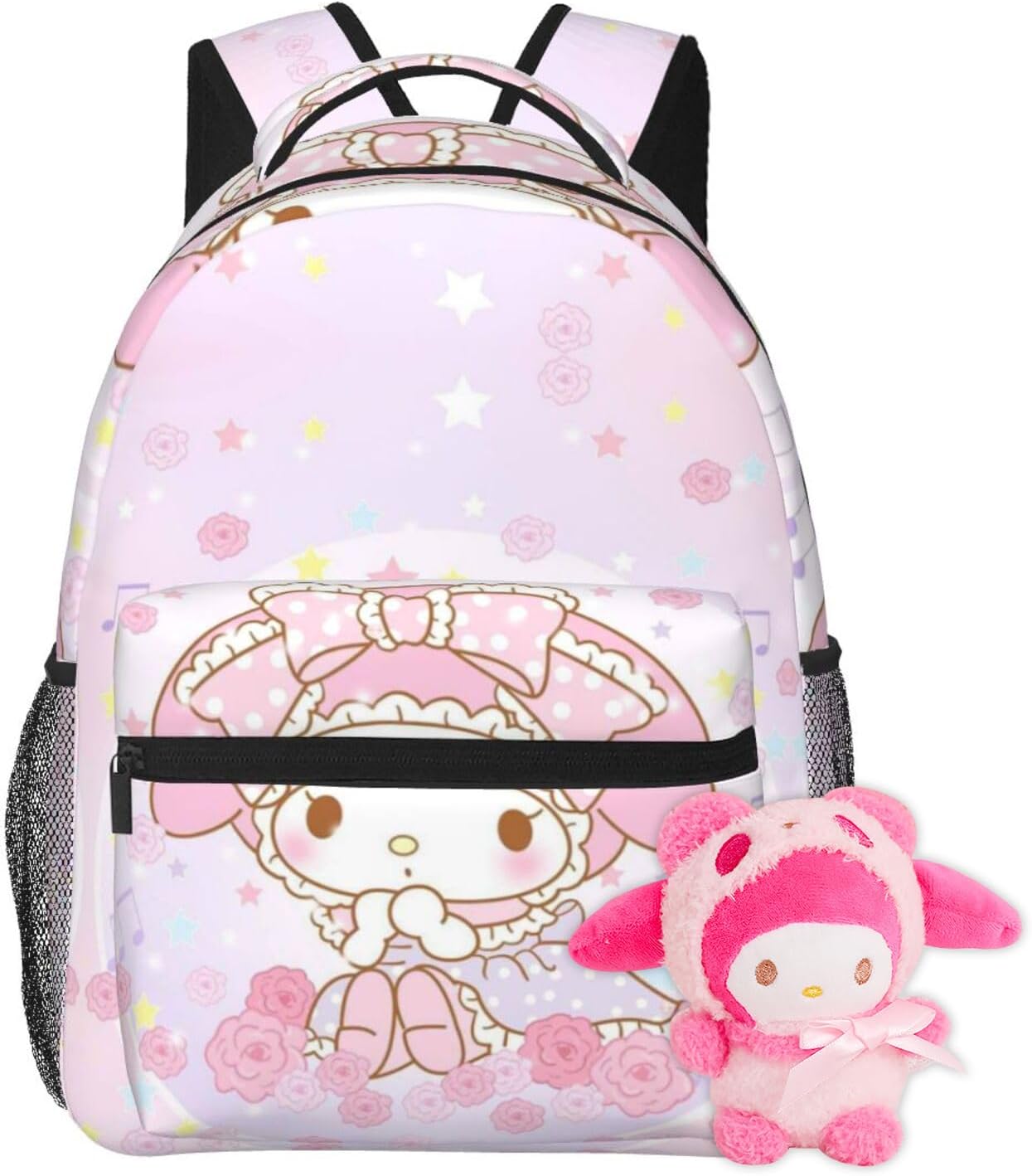 Cute My Melody Bunny Pink Backpack My Melody Bunny Anime Backpack ...