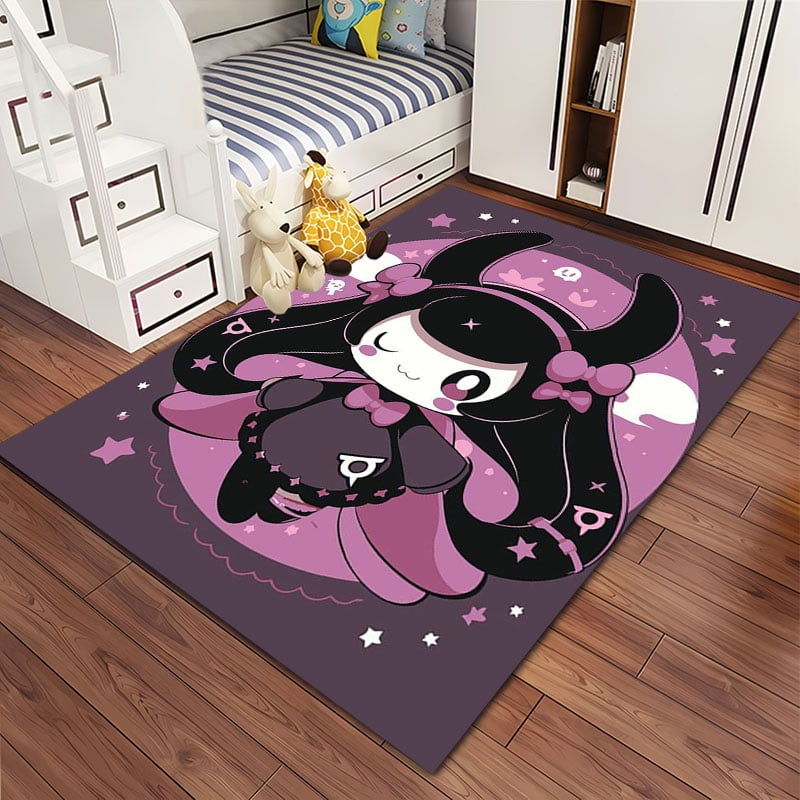 Cute My Melody Kuromi Anime Carpet for Living Room Cartoon Bedroom Sofa ...