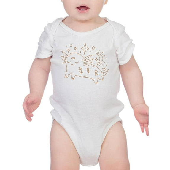 Cute Mystical Axolotl Bodysuit Infant -Image by Shutterstock, 18 Months