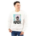 thumbnail image 1 of Cute NASA Worm Logo Mars Astronaut Sweatshirt for Men or Women Brisco Brands M, 1 of 6